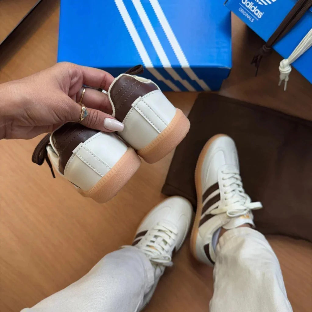 Ad Samba (feminino) - Branco Marrom