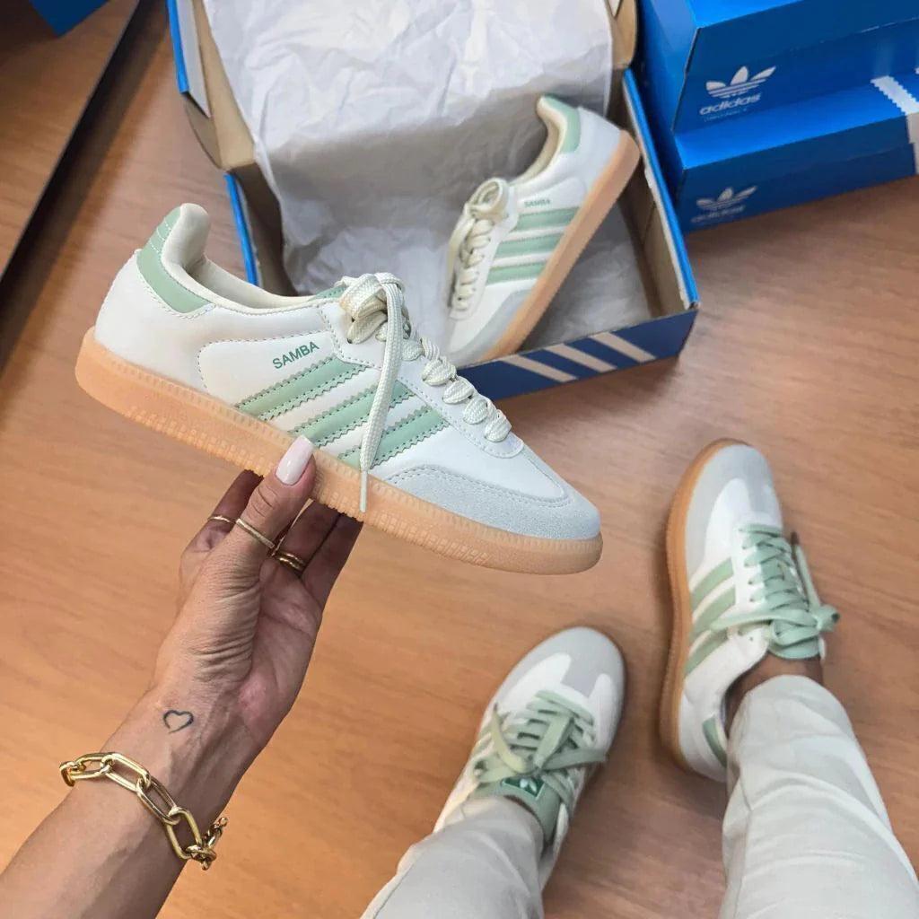 Ad Samba (feminino) - Branco Verde