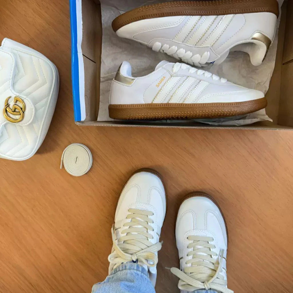 Ad Samba (feminino) - Branco Dourado