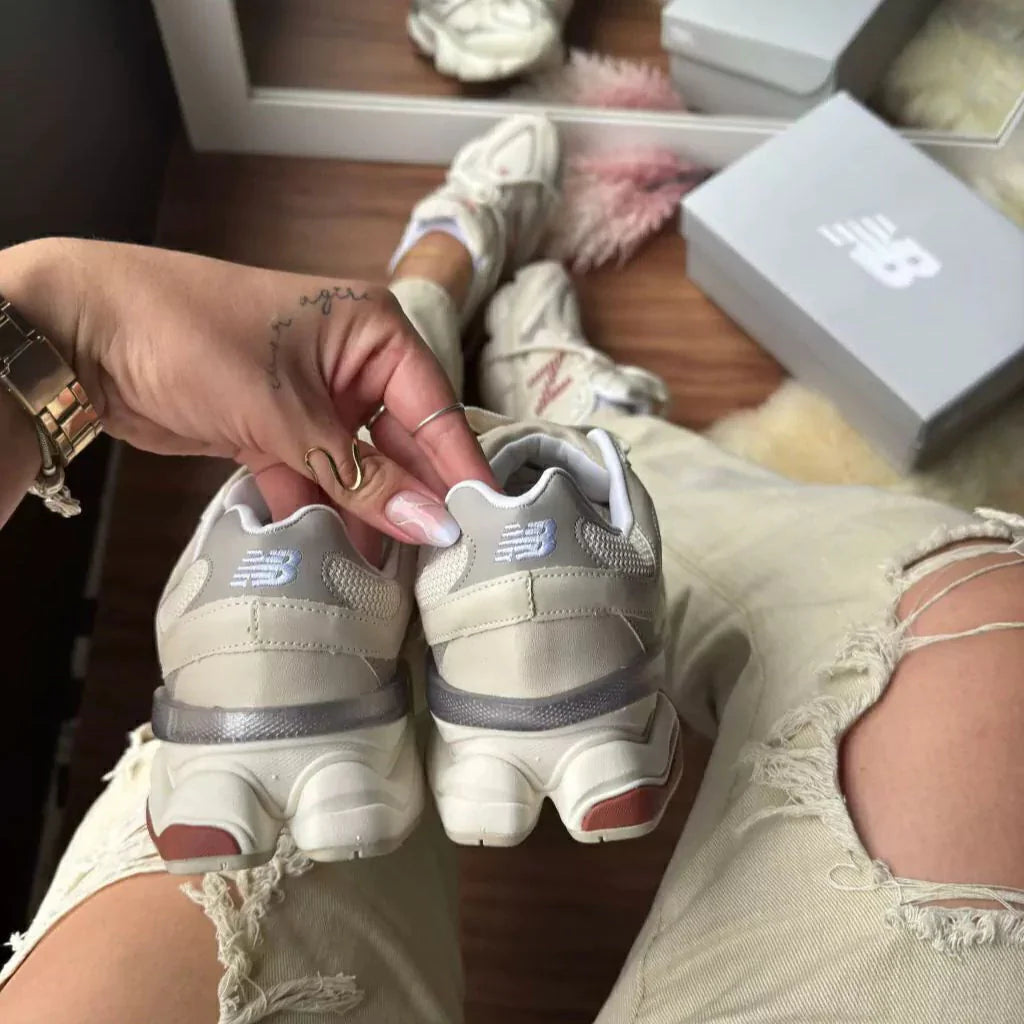 NB Feminino 9060 - Bege Vinho