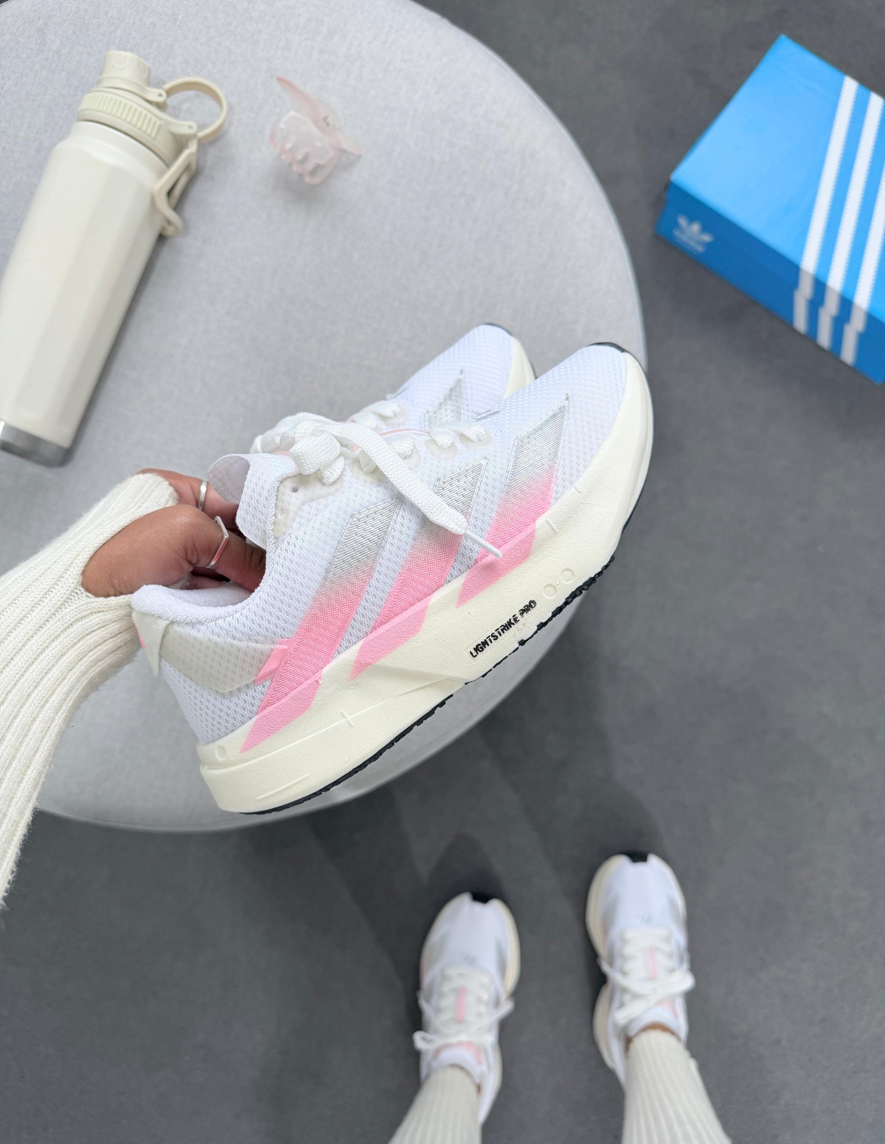 Adios Pro 4 - Branco/Rosa